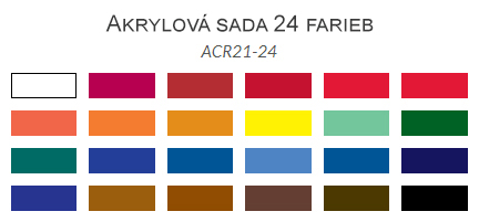 Sada akrylových barev Royal Langnickel 24ks 21ml